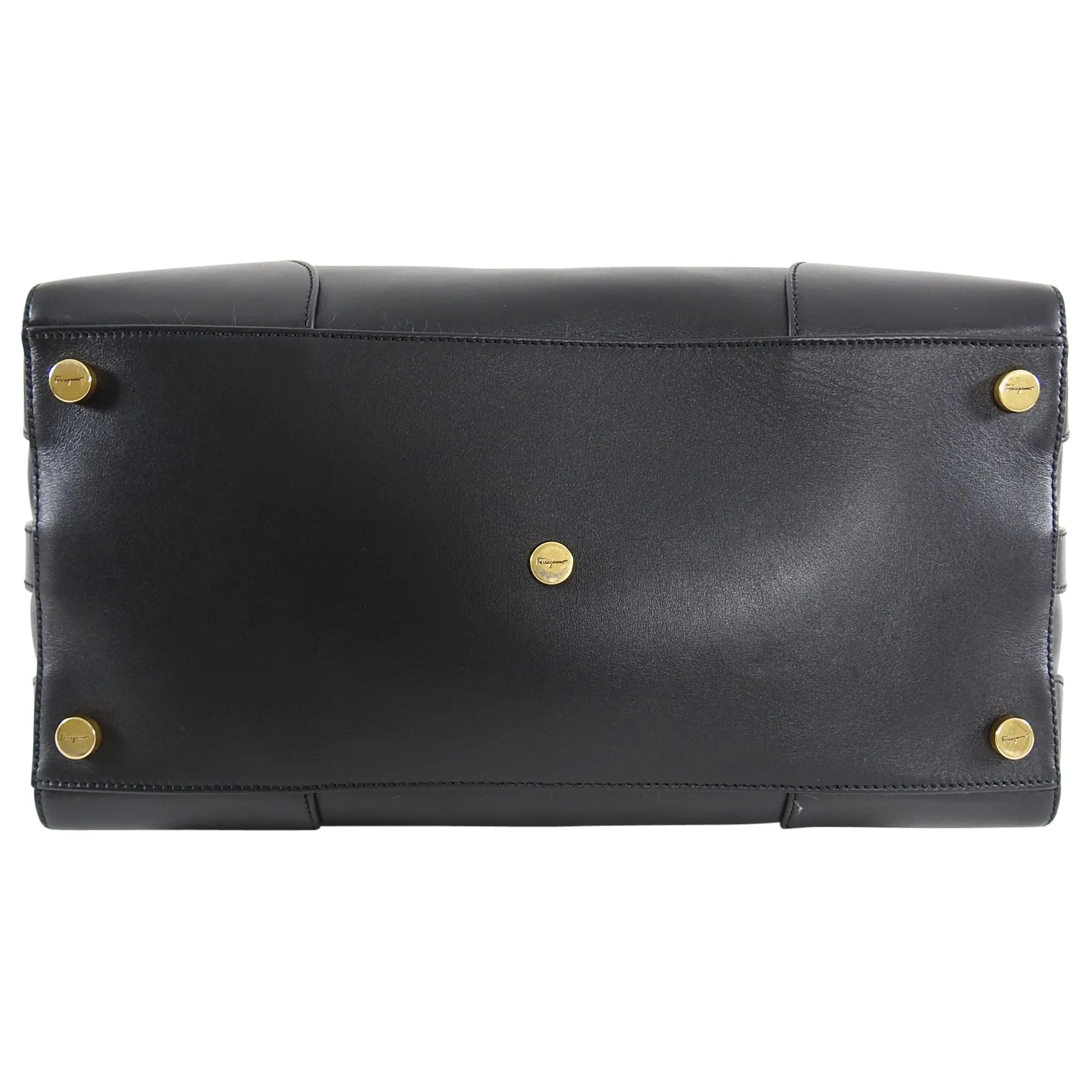 Ferragamo SS2019 Black Dynamo Duffle Overnight Travel Bag