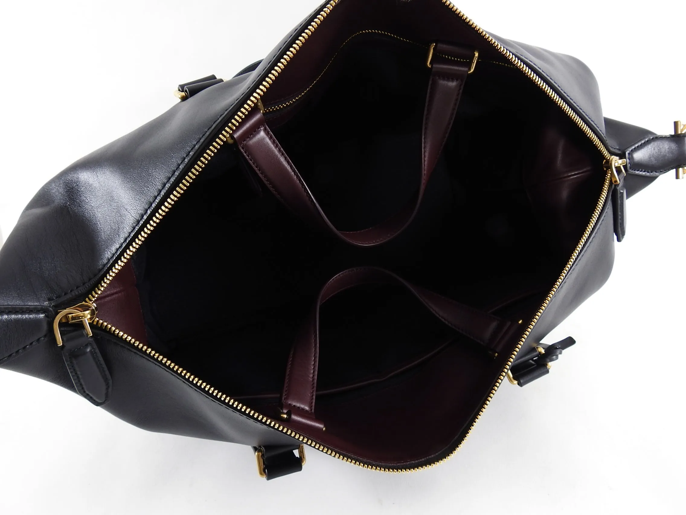 Ferragamo SS2019 Black Dynamo Duffle Overnight Travel Bag
