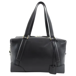 Ferragamo SS2019 Black Dynamo Duffle Overnight Travel Bag
