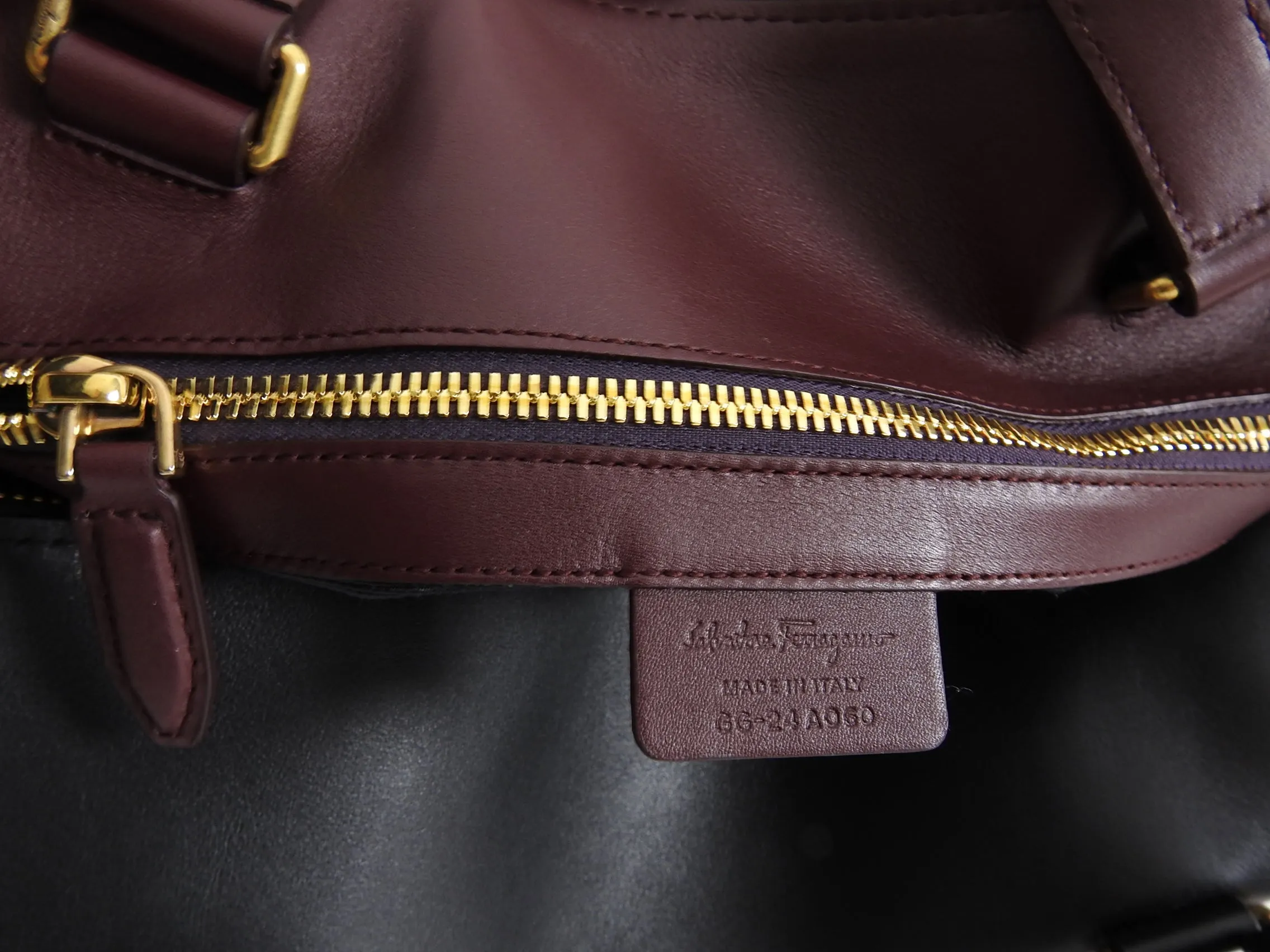 Ferragamo SS2019 Black Dynamo Duffle Overnight Travel Bag