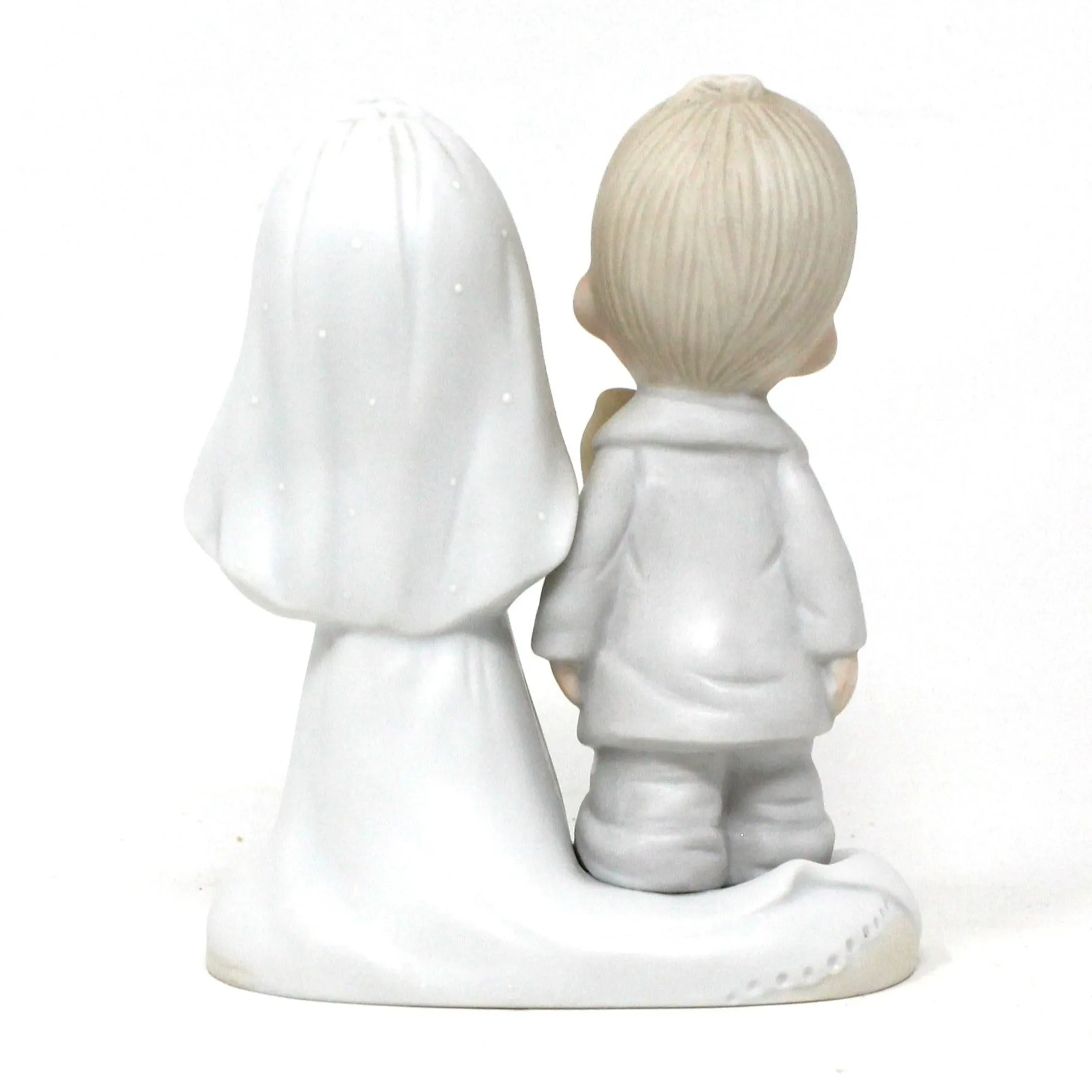 Figurine, Enesco, Precious Moments, Bride & Groom, Lord Bless You and Keep You, Vintage 1979