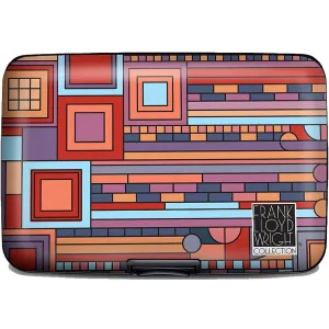 Frank Lloyd Wright Art Armored RFID Protection Wallet - Saguaro Sunset