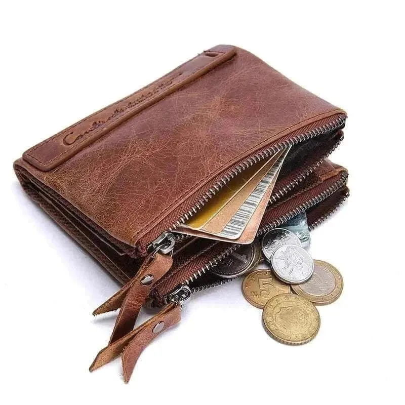 Genuine Leather Wallets - Stylish Cowhide Men's Wallet - MCW006