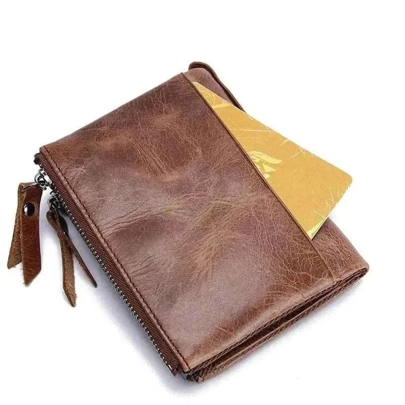 Genuine Leather Wallets - Stylish Cowhide Men's Wallet - MCW006