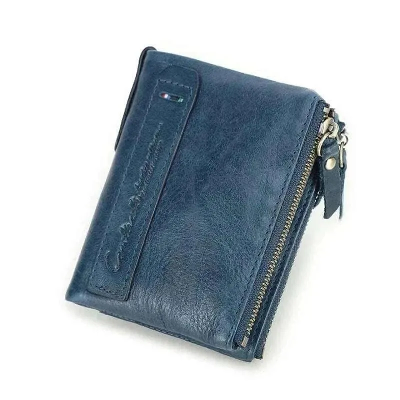 Genuine Leather Wallets - Stylish Cowhide Men's Wallet - MCW006