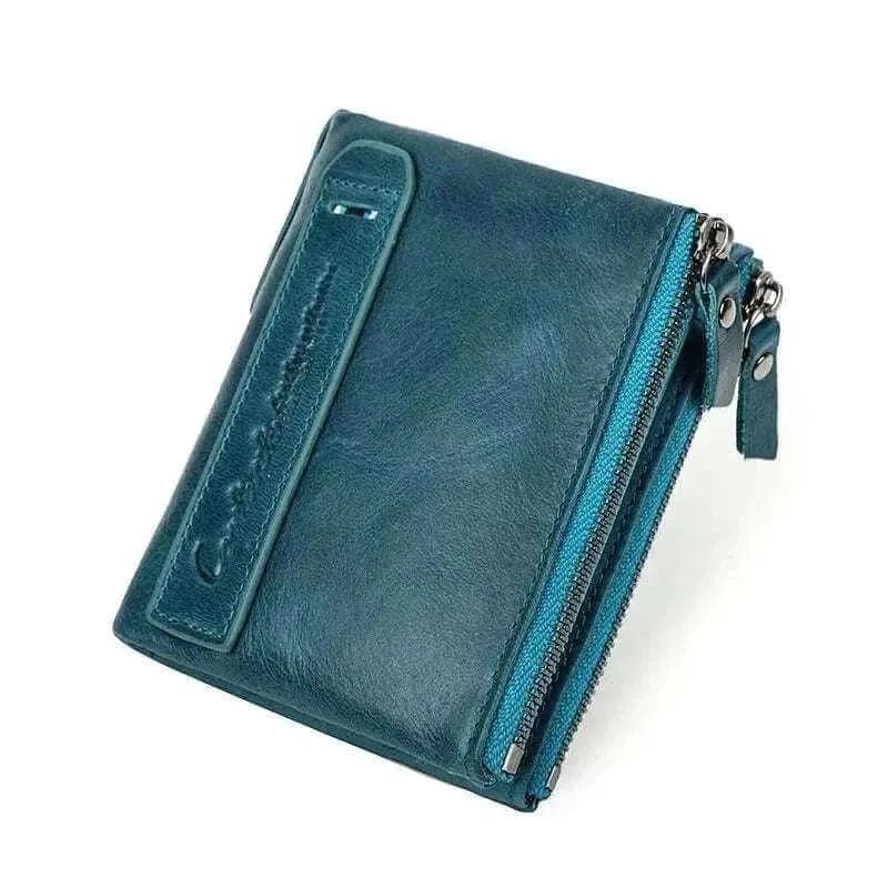 Genuine Leather Wallets - Stylish Cowhide Men's Wallet - MCW006