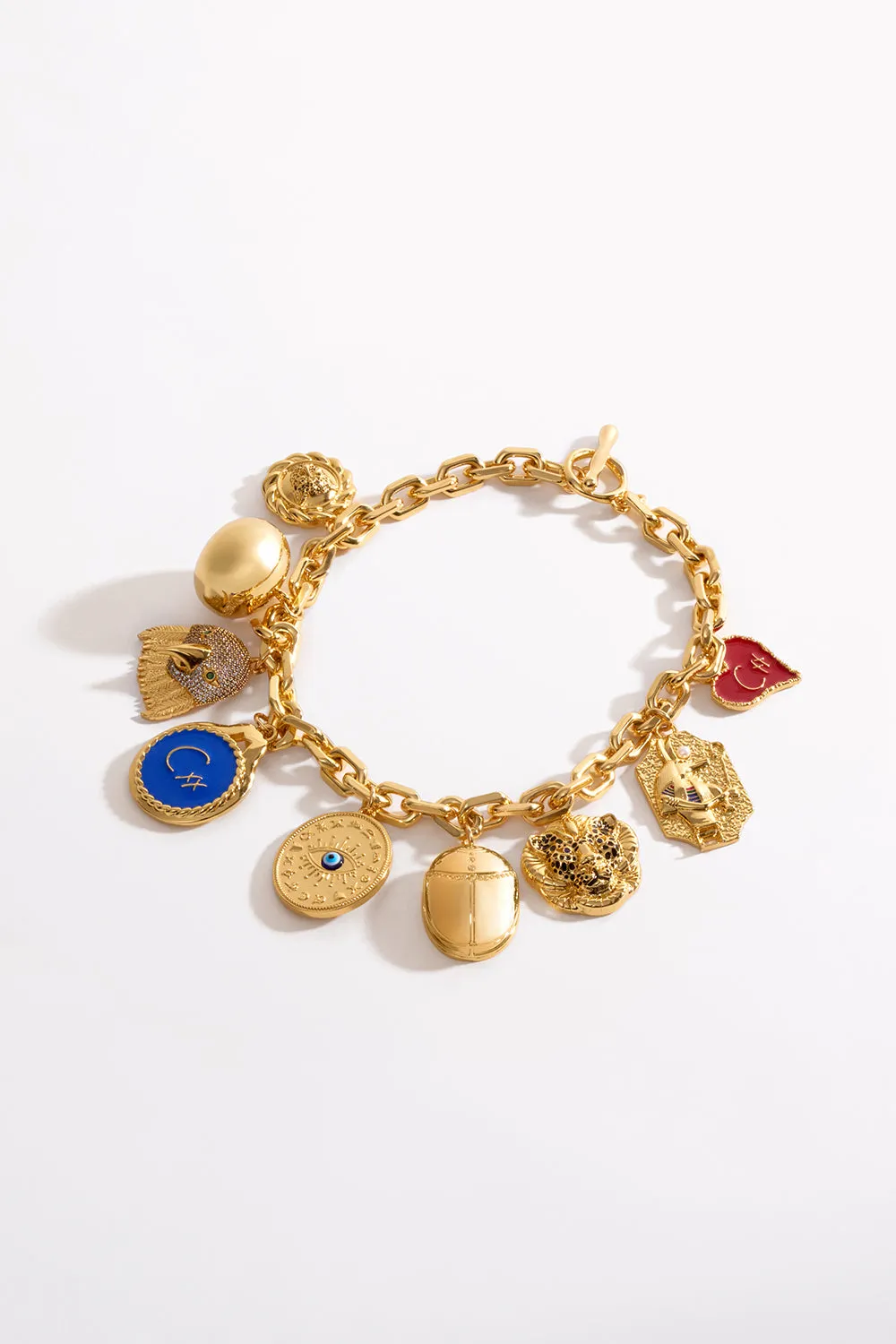 GLOBAL NOMAD CHARM NECKLACE GOLD