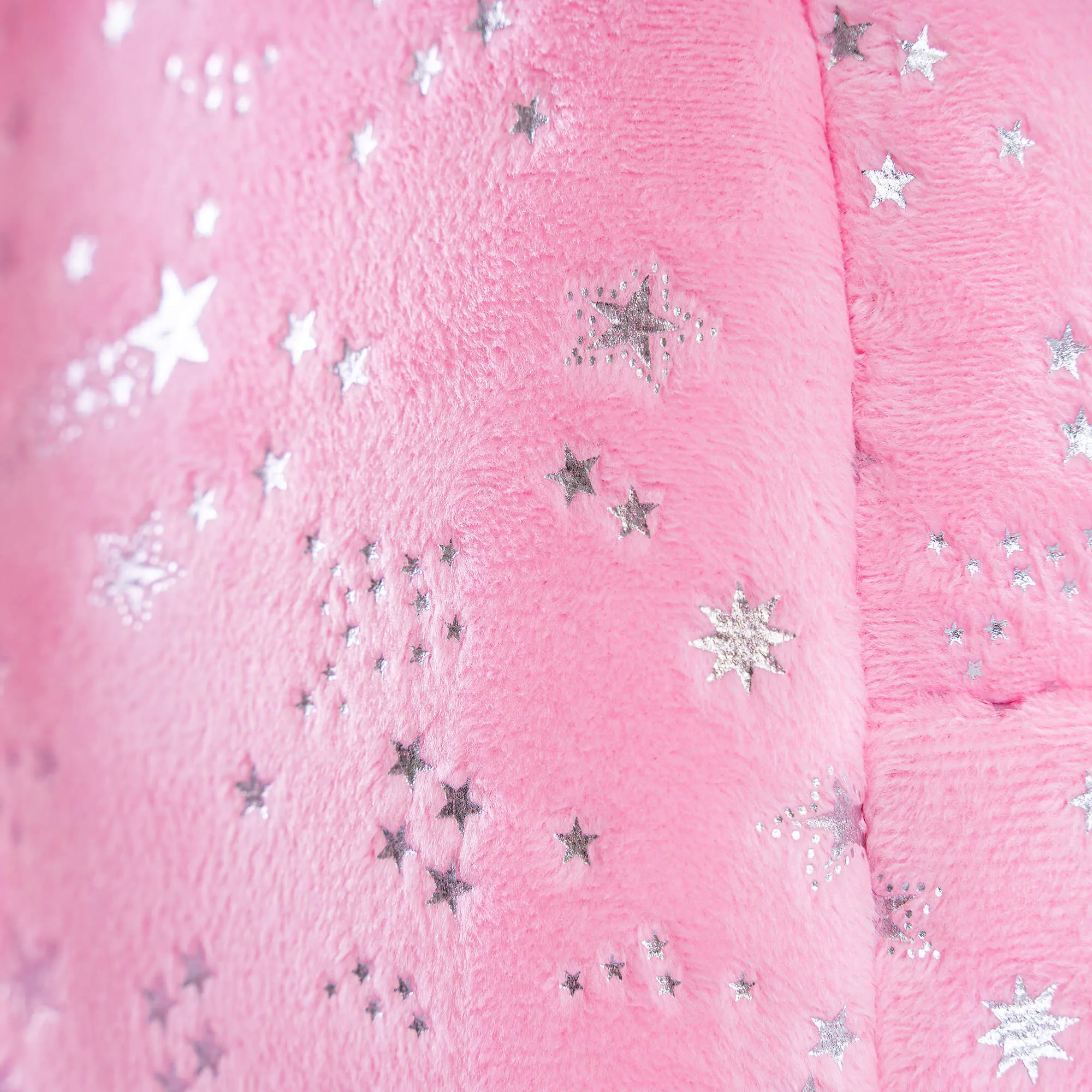 Gloveleya 9-inch Toddler Girl Backpack Plush Curly Hair Starry Dolls Backpacks Bronzing Pinky Stars