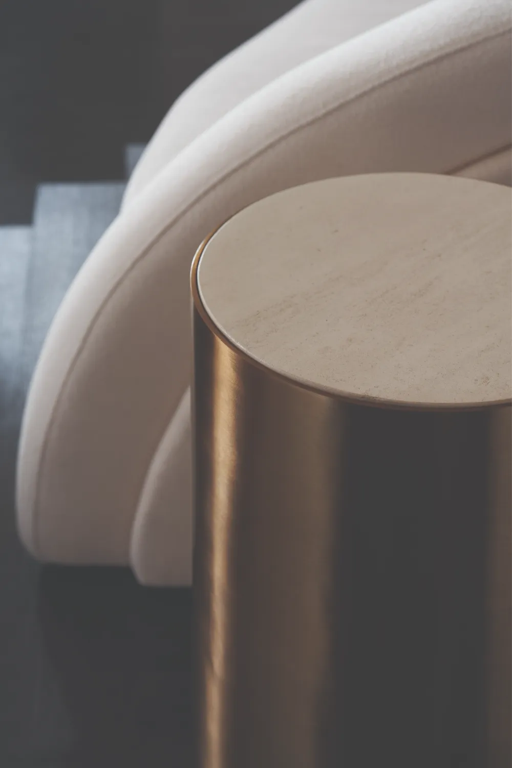 Gold Pillar Spot Table | Caracole Contrast Light