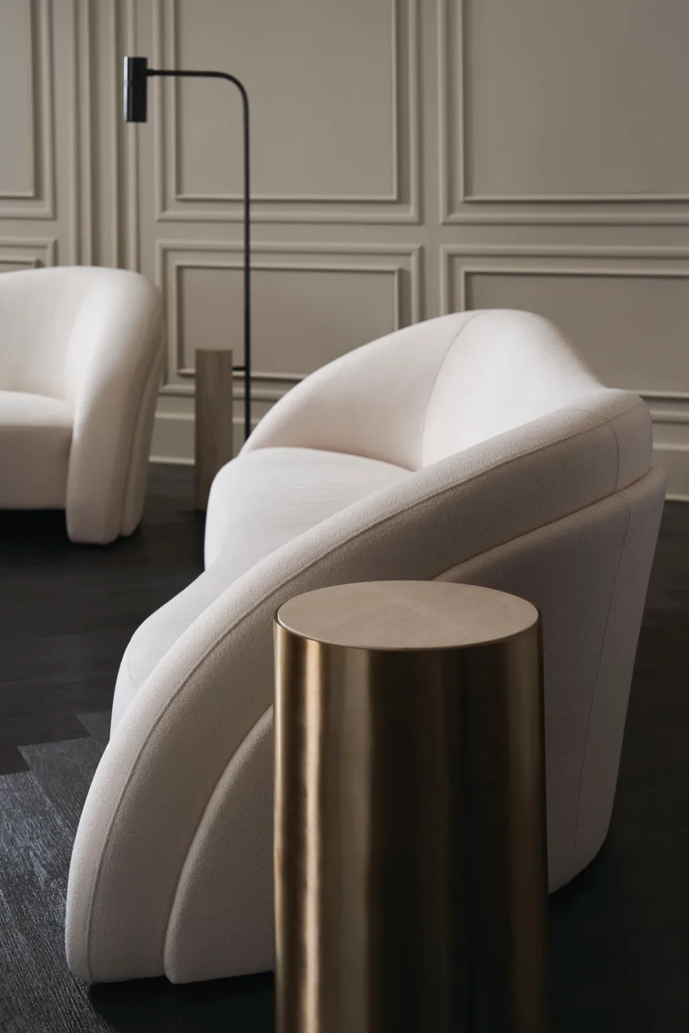 Gold Pillar Spot Table | Caracole Contrast Light