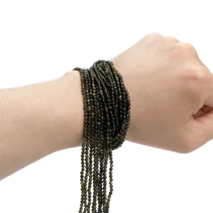 Golden Obsidian 3.5mm Faceted Rounds