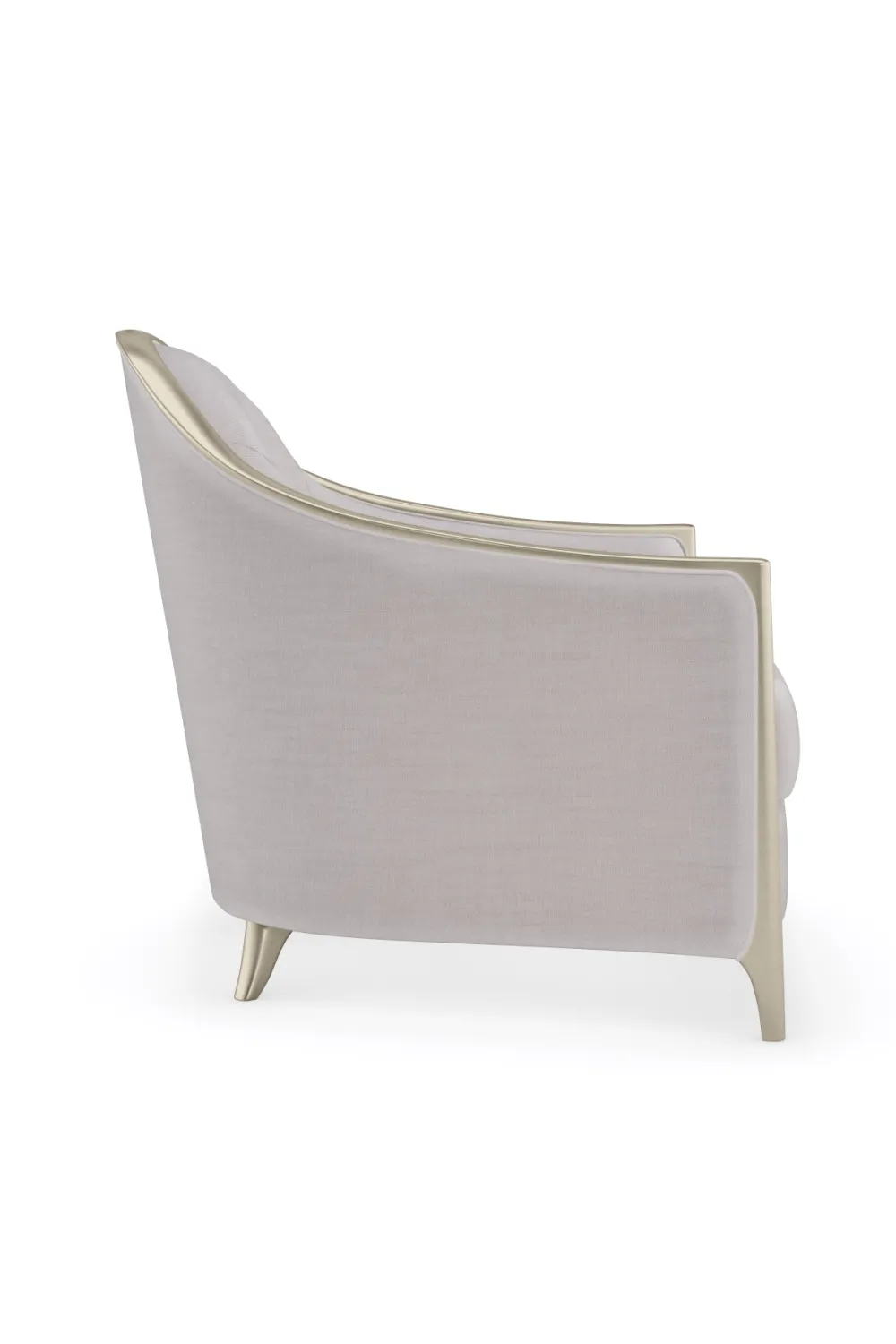 Gray Chenille Lounge Chair | Caracole Simply Stunning