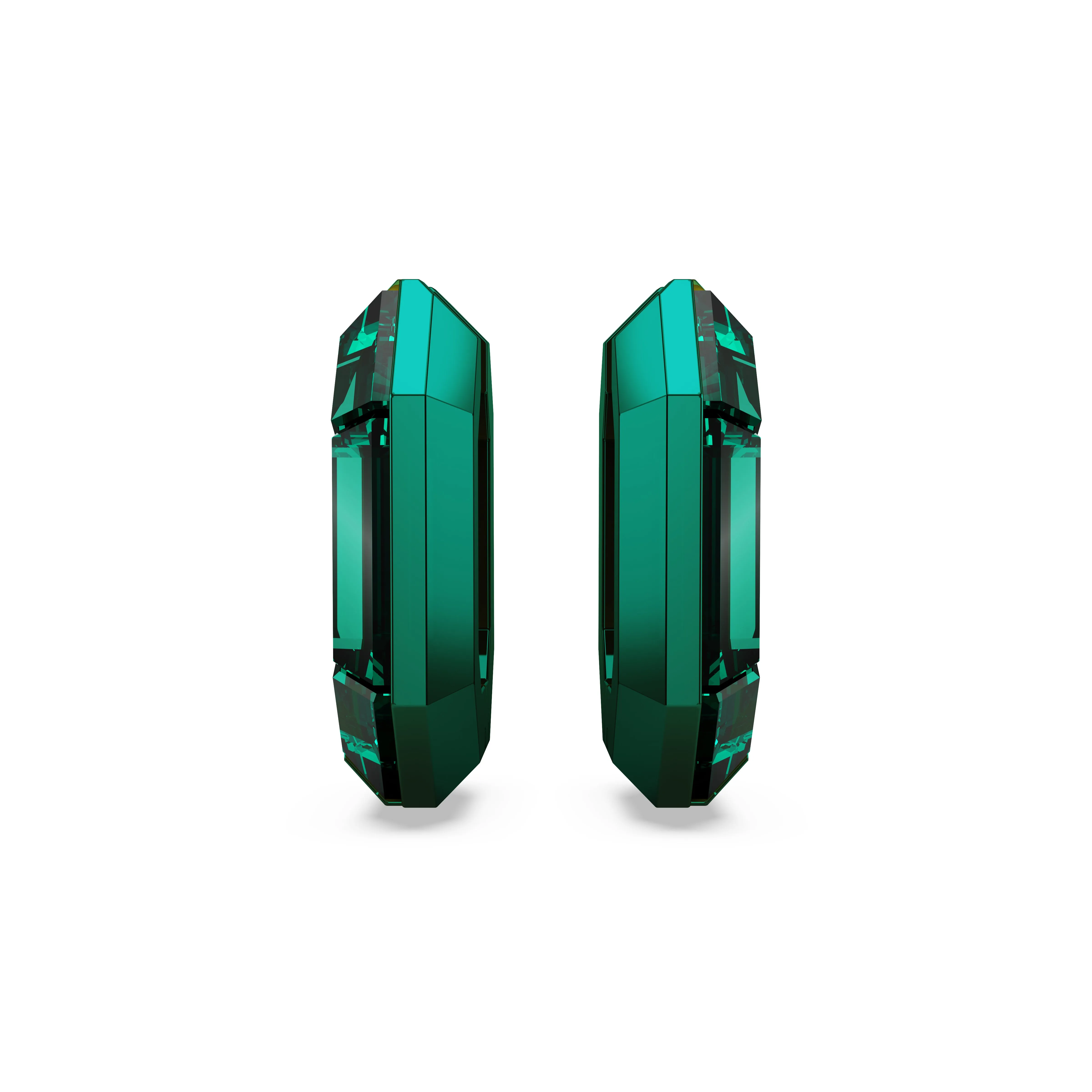 Green Lucent Hoop Earrings by Swarovski