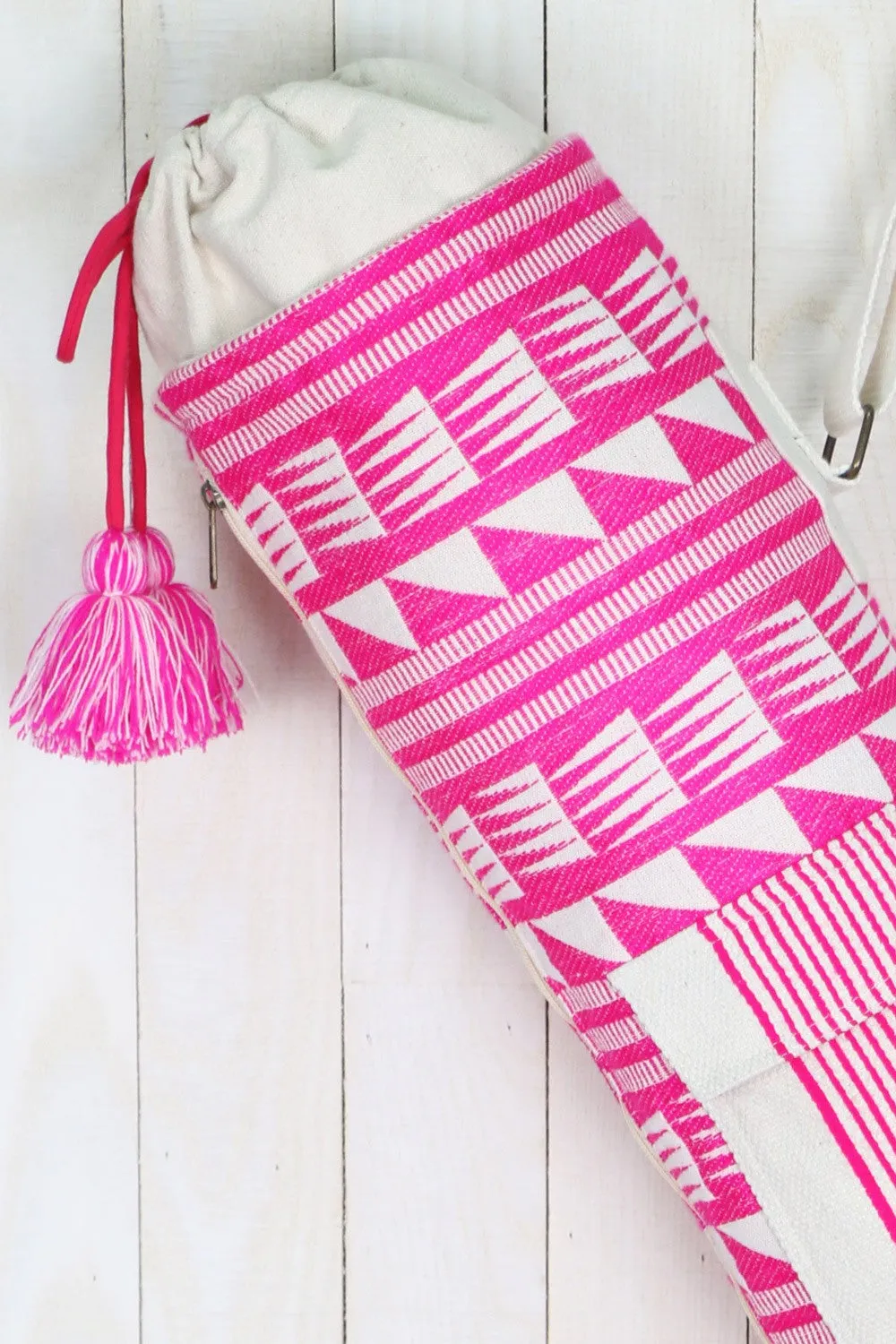 Hand Woven Jacquard Yoga Bag