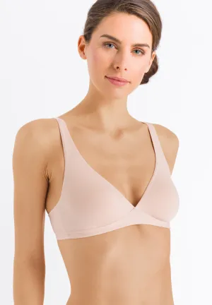 Hanro Cotton Sensation Soft Cup Wireless Bra in Beige