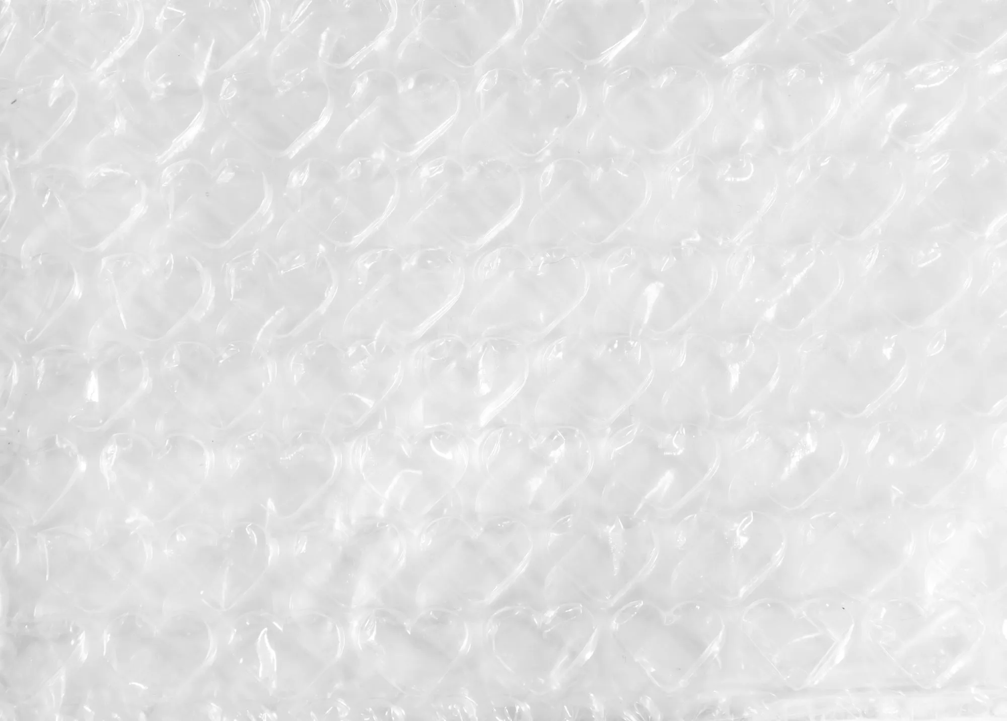 Heart Bubble Zip Pouch - Clear