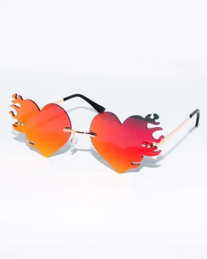 Hearts on Fire Sunglasses - Red