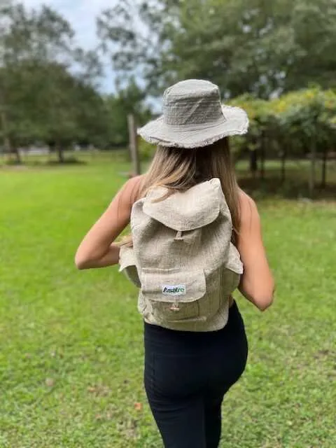 Hemp Rucksack Backpack
