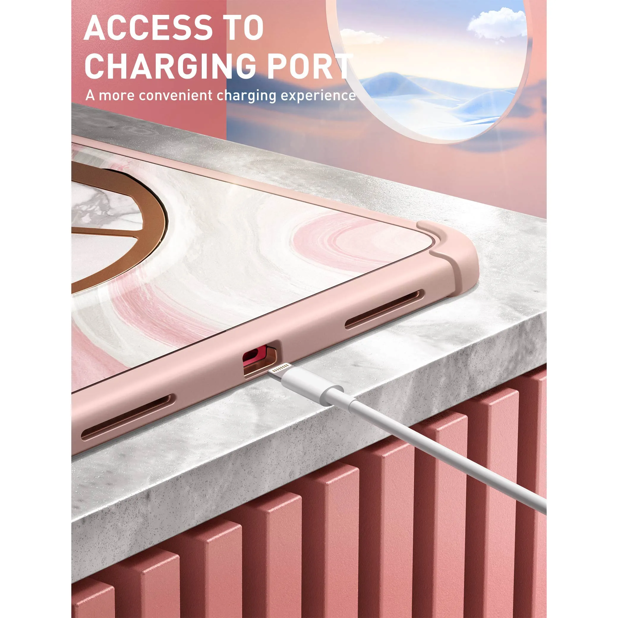 iPad 10.9 inch (2022) Cosmo Case- Pink