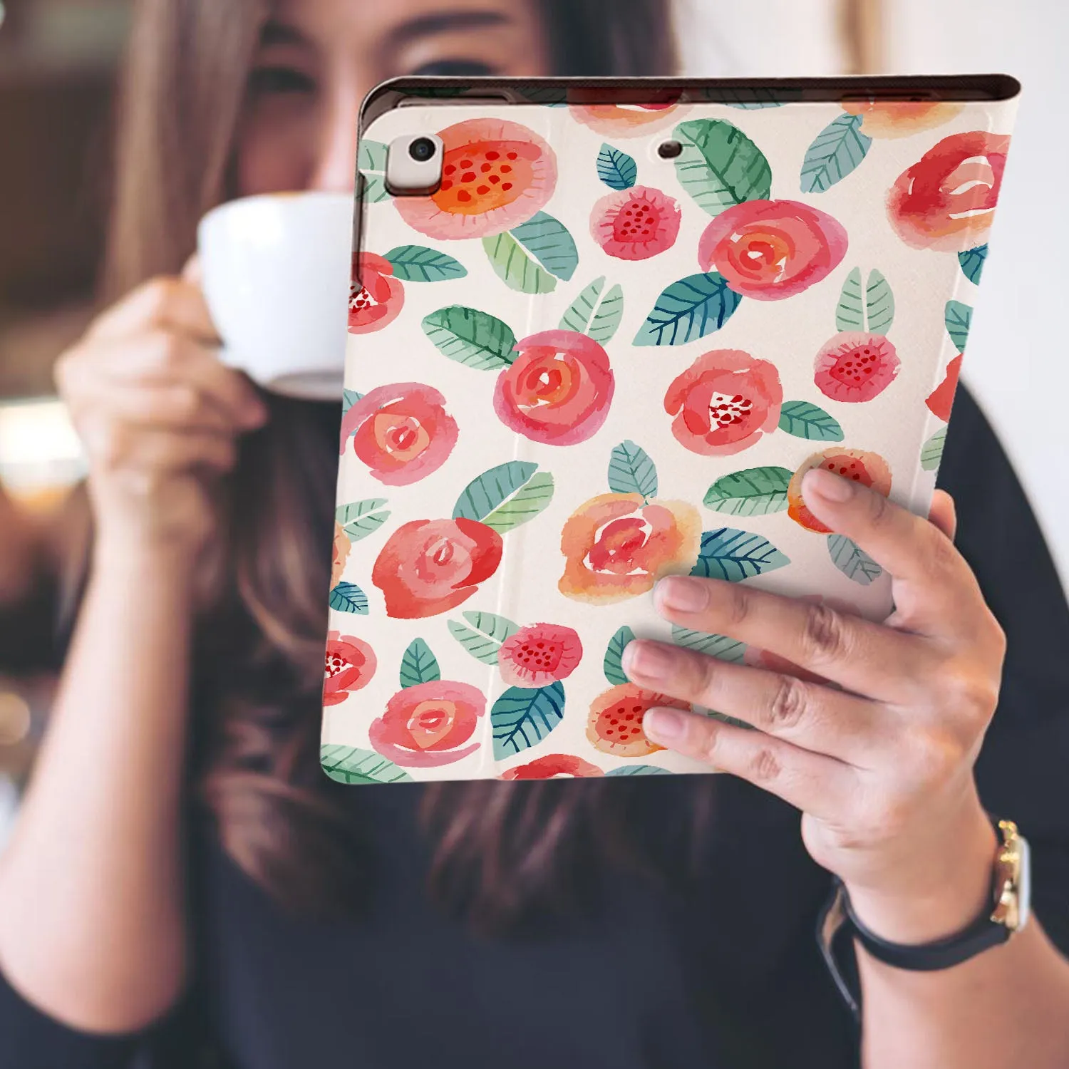 iPad Folio Case - Rose