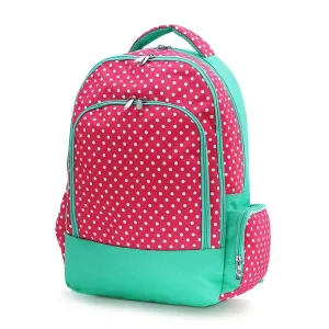 K200 | CLASSIC SCHOOL BACKPACK -DOTS & STRIPES