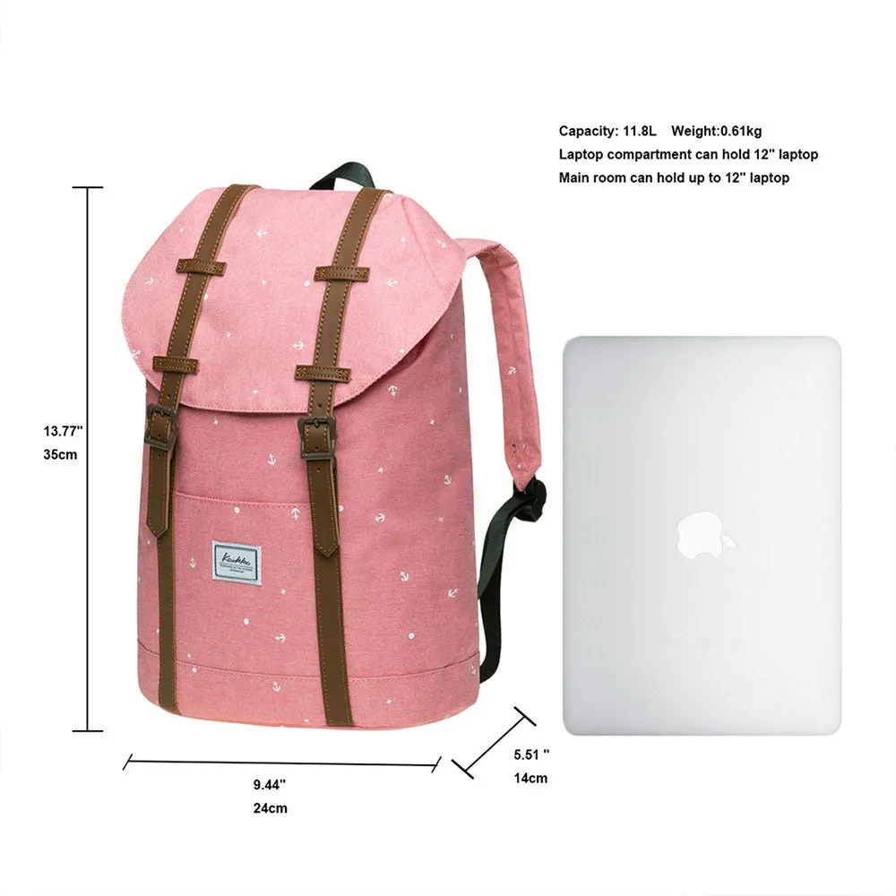 KAUKKO Backpack for city trips, EP6-5 ( Pink / 17.8L )