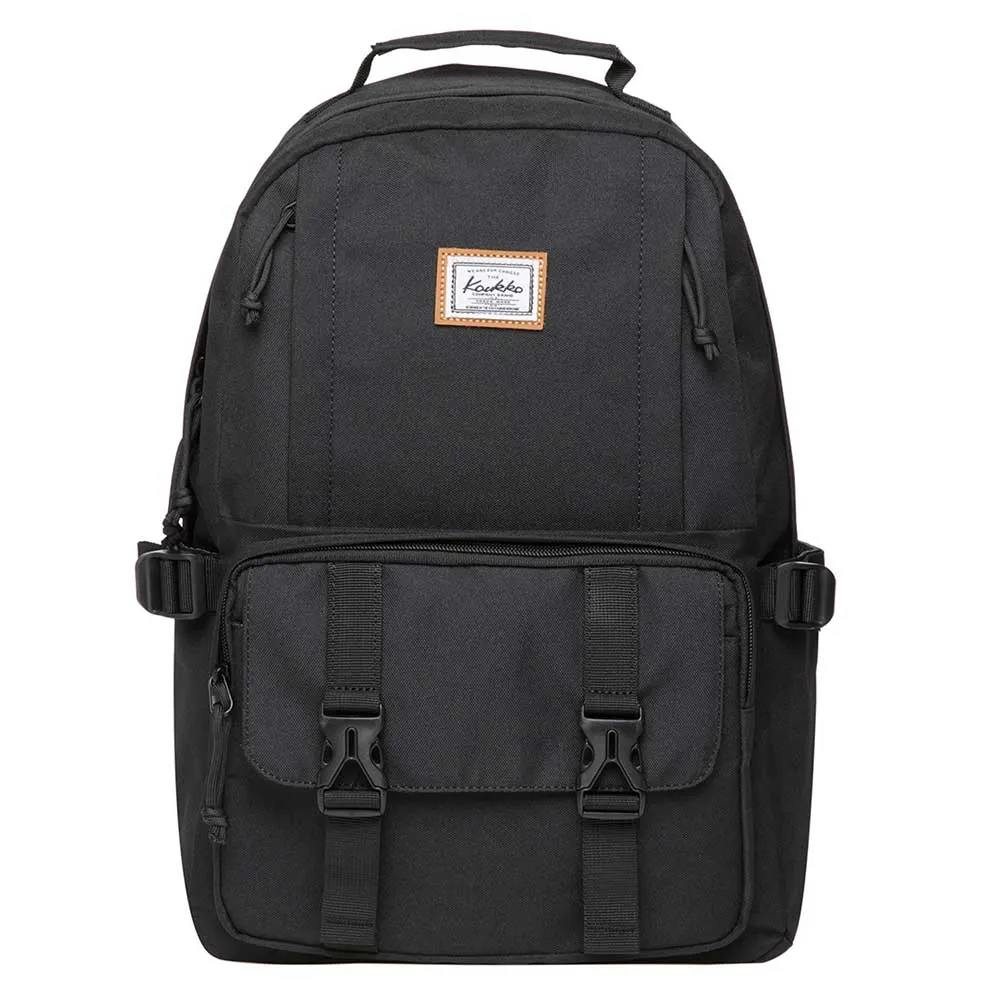KAUKKO Backpack for School,  KS21 ( Black-2 / 18.4L )