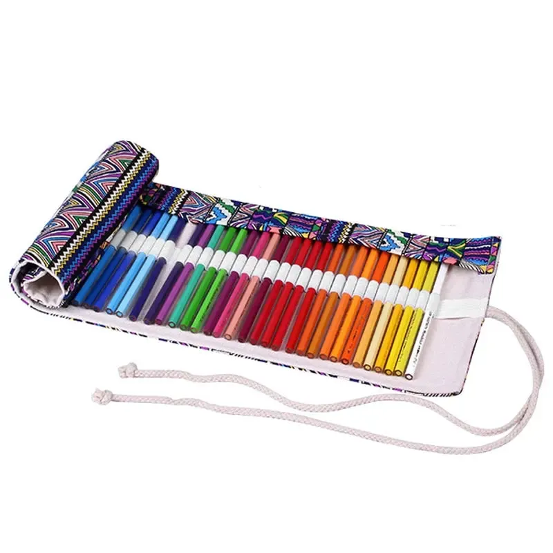 Kids Colored Kawaii Pen/Pencil Case with 48 Holes