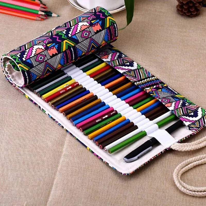 Kids Colored Kawaii Pen/Pencil Case with 48 Holes