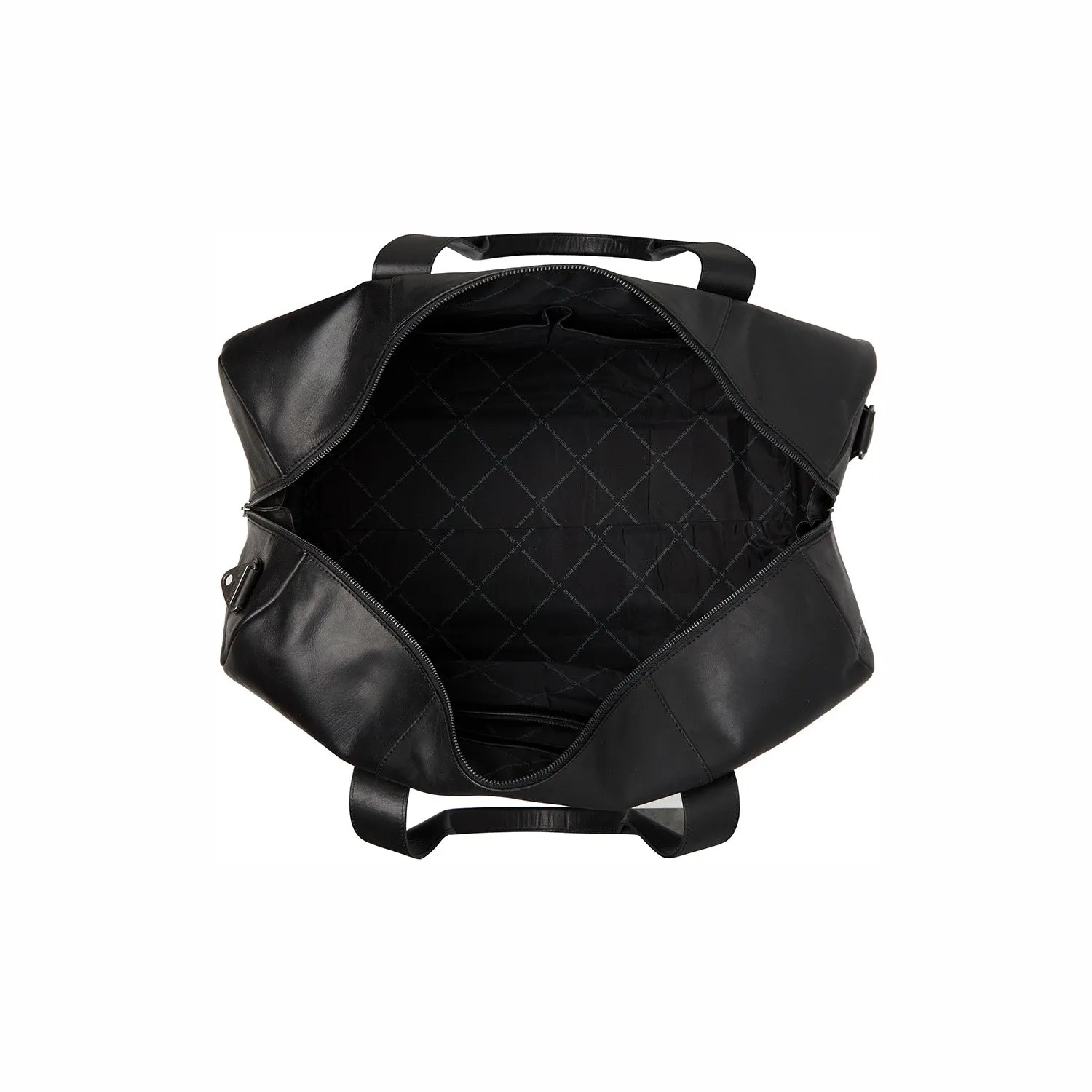 Leather Weekend Bag Black Hudson