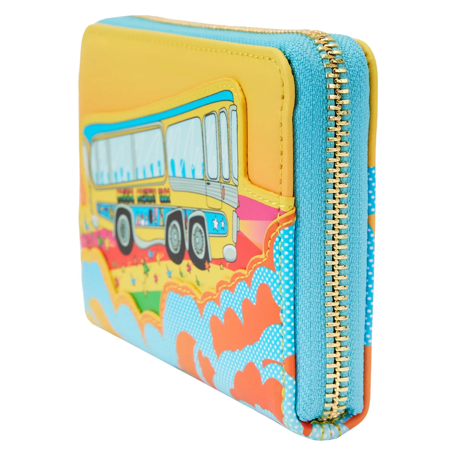 LF The Beatles Magical Mystery Tour Bus Ziparound Wallet