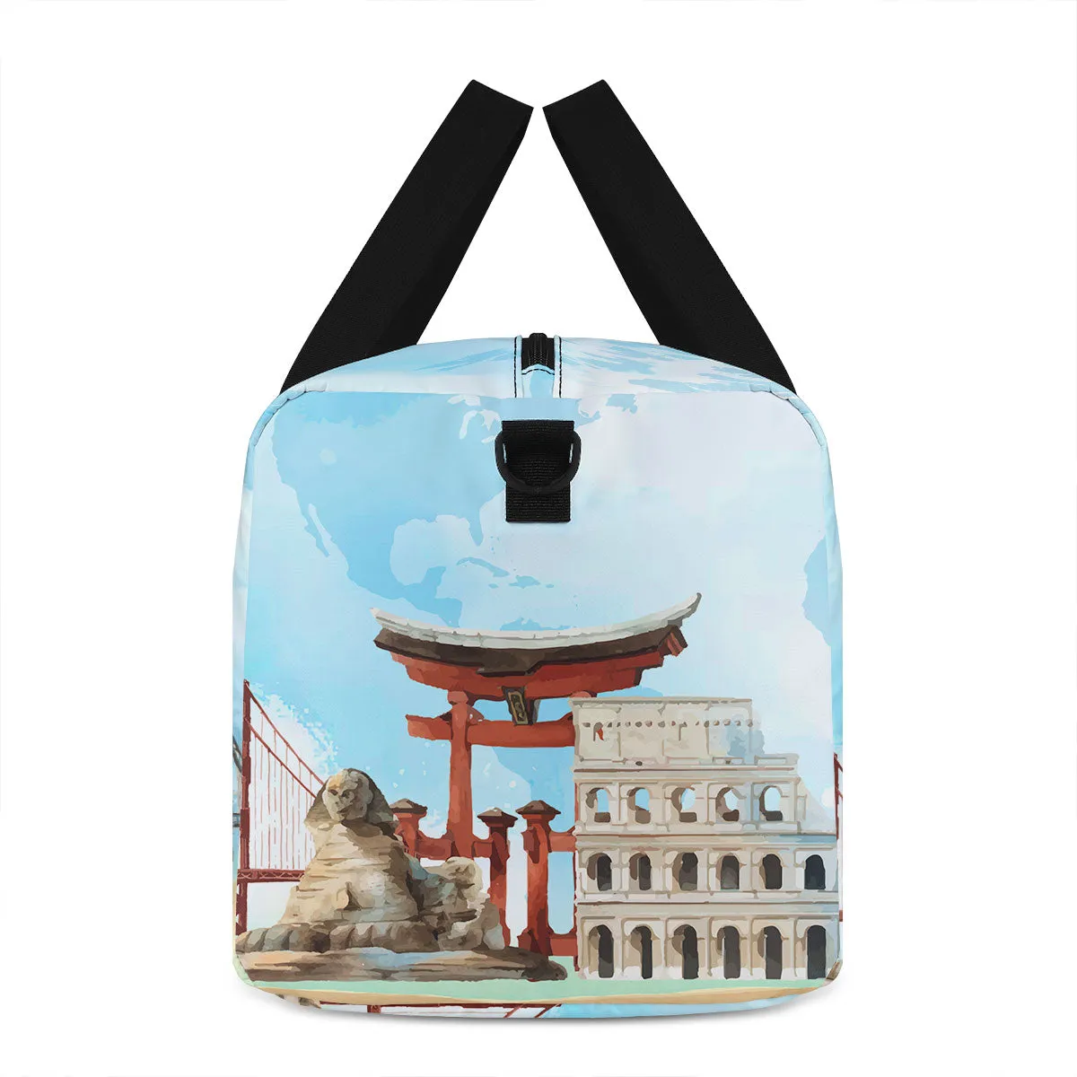 Life Is A Journey Best Traveled Together - Personalized Minimalist Duffle Bag SBMDBHA36