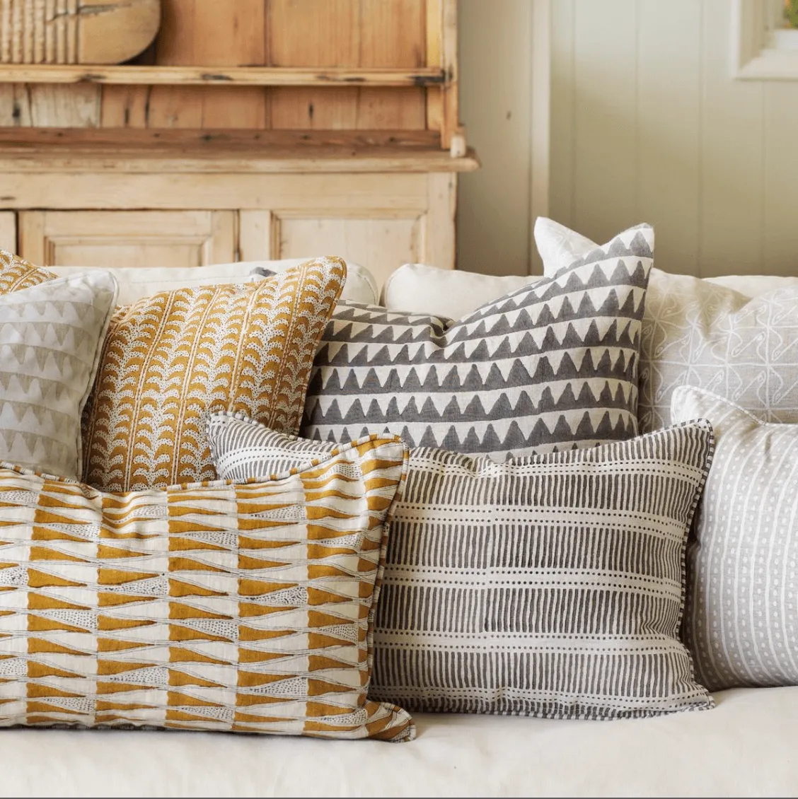 Matches Mud Linen Cushion | 35 x 55cm