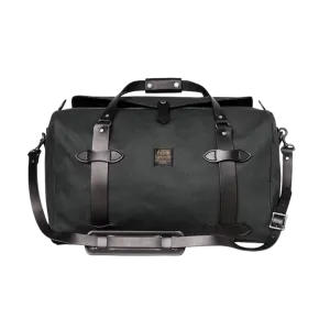 Medium Duffle in Rugged Twill - Faded Black