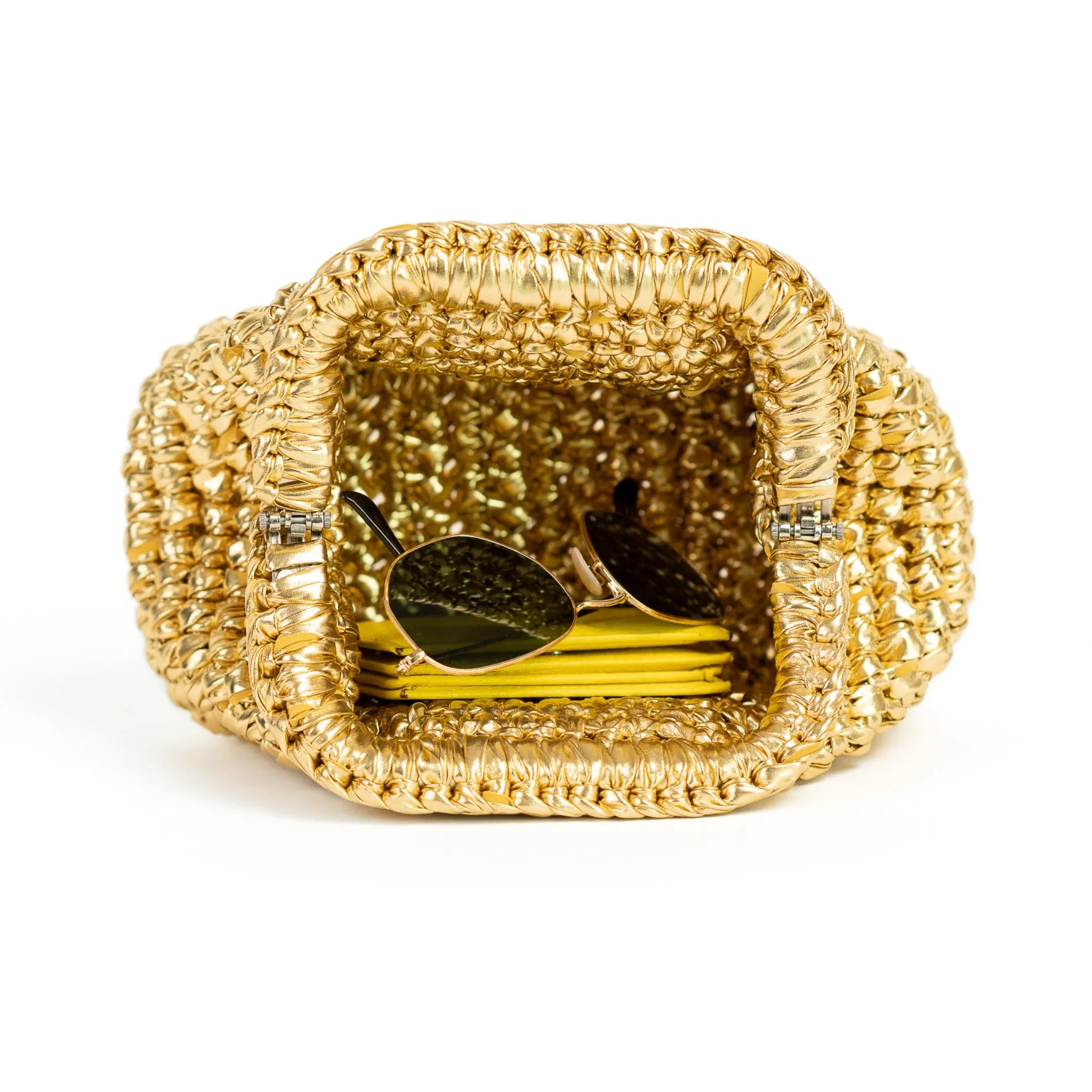 Metallic Fluo Green Clutch