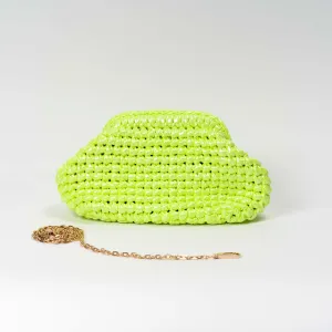Metallic Fluo Green Clutch