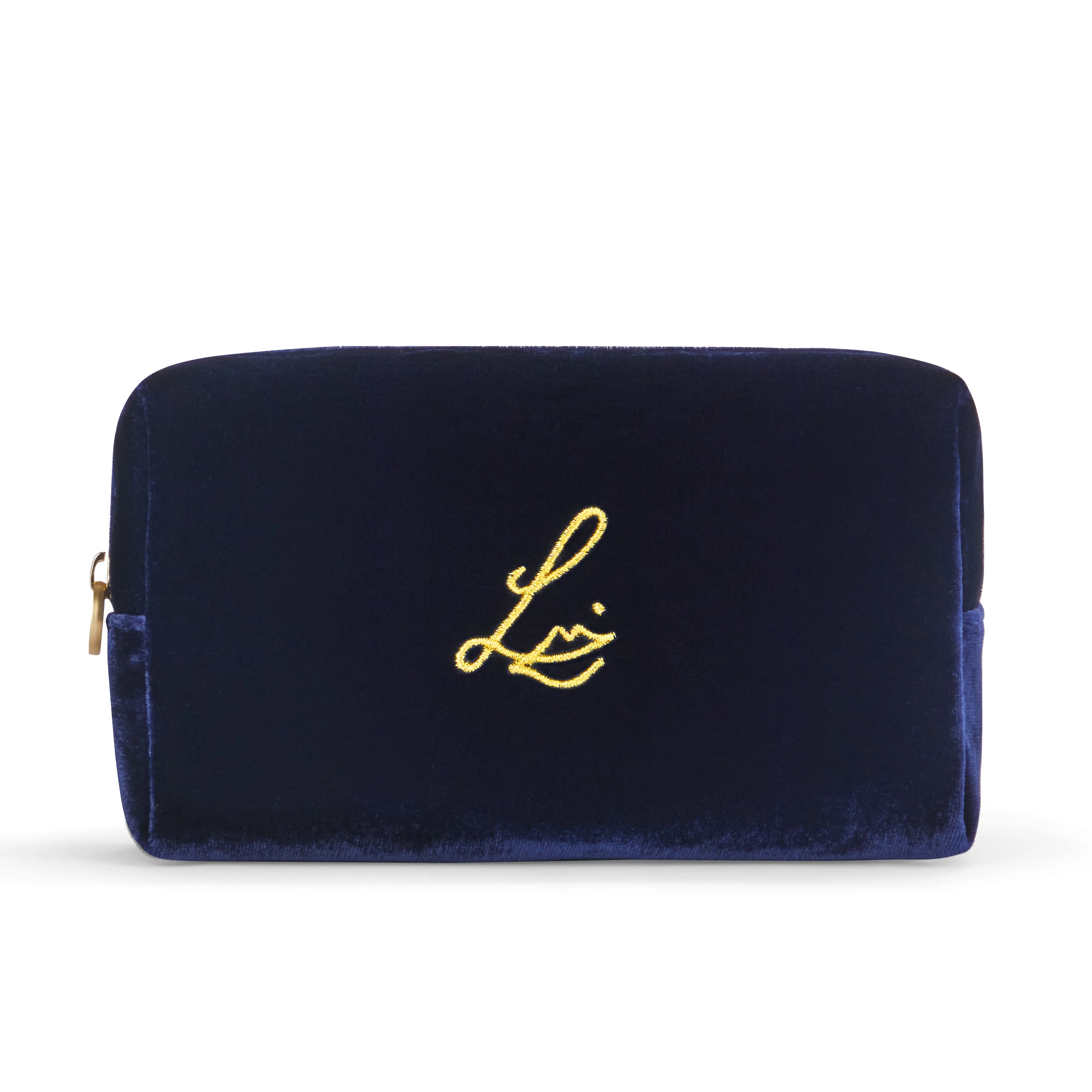 Midnight Blue Velvet (Makeup Pouch)