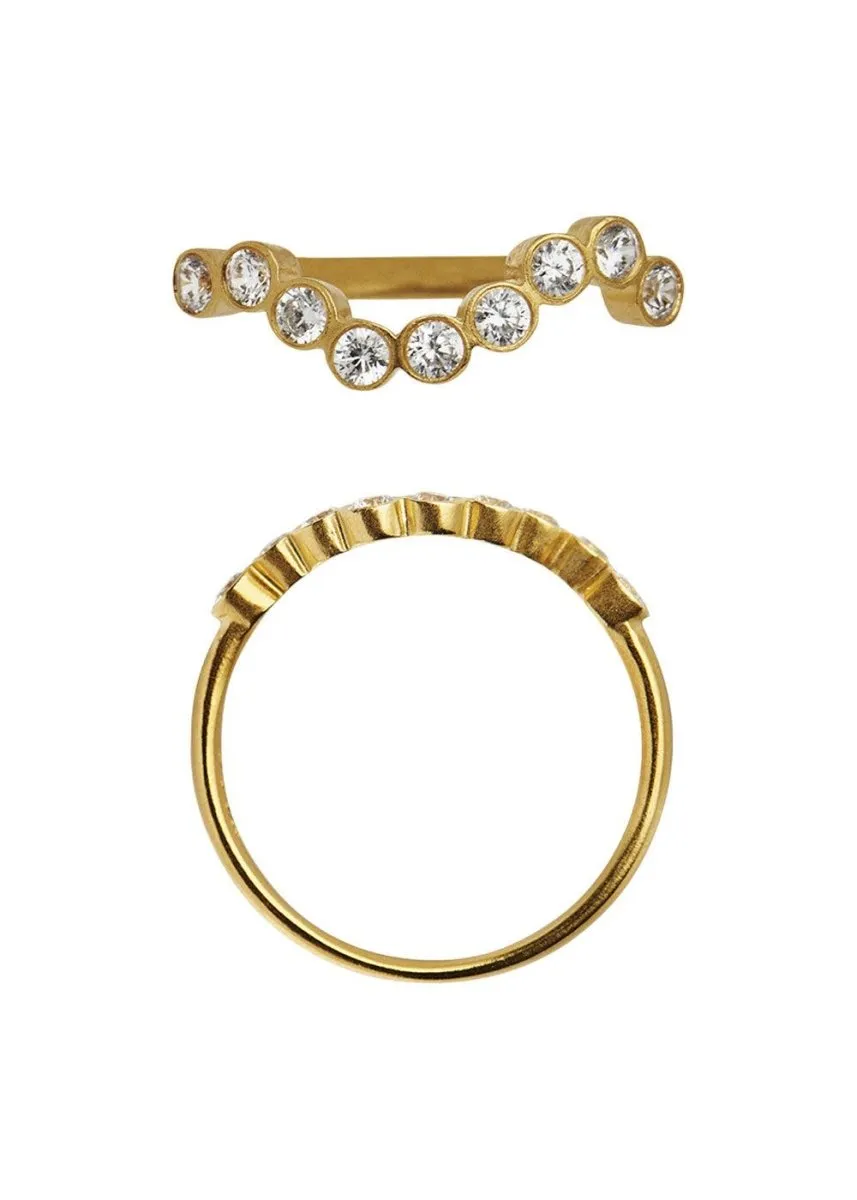 Midnight Sparkle Ring Gold-54 - Gold