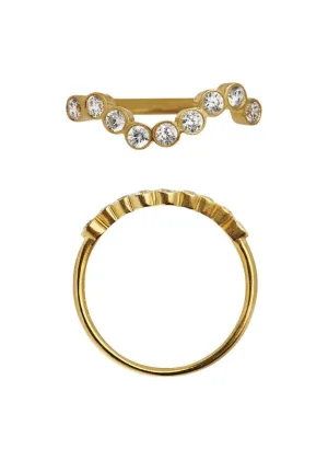 Midnight Sparkle Ring Gold-54 - Gold