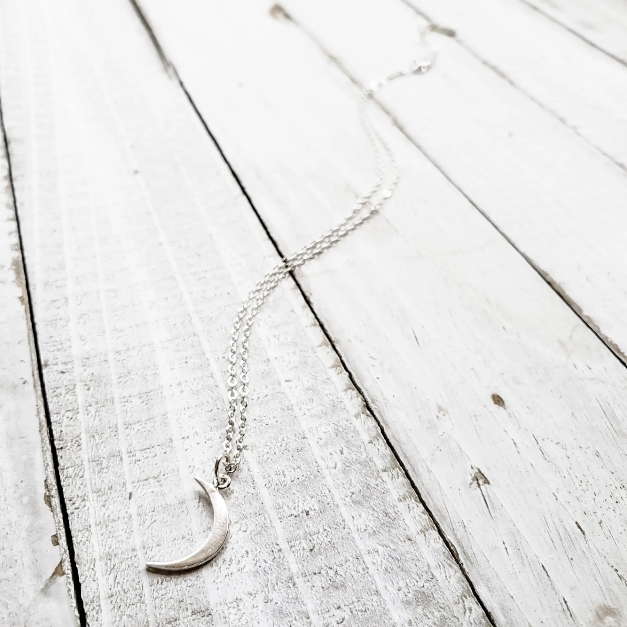 Mini Moon Pendant Necklace