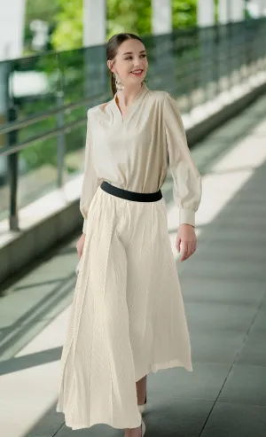 Miss Plush Skirt in Lucent White