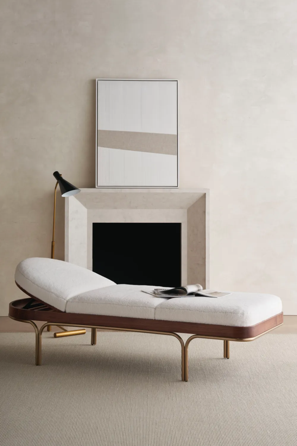 Modern Reclining Chaise Lounge | Caracole Rhythm