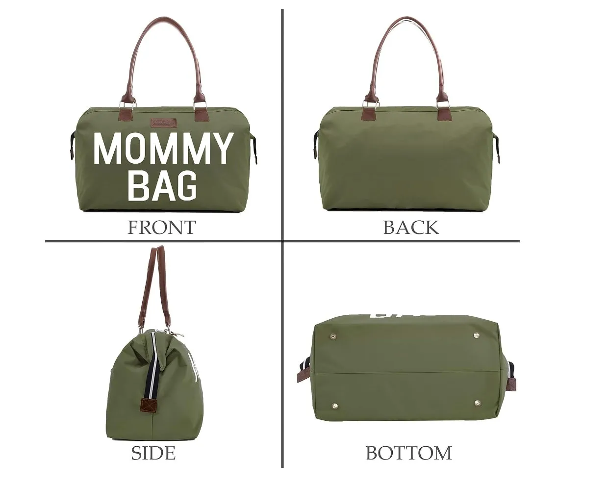 Mommy Diaper Bag for Hospital & Travel,Baby Care (GREEN)