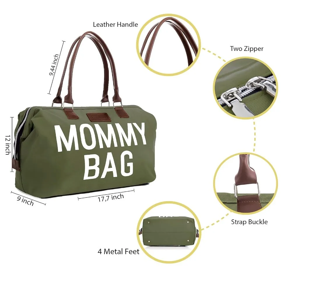 Mommy Diaper Bag for Hospital & Travel,Baby Care (GREEN)