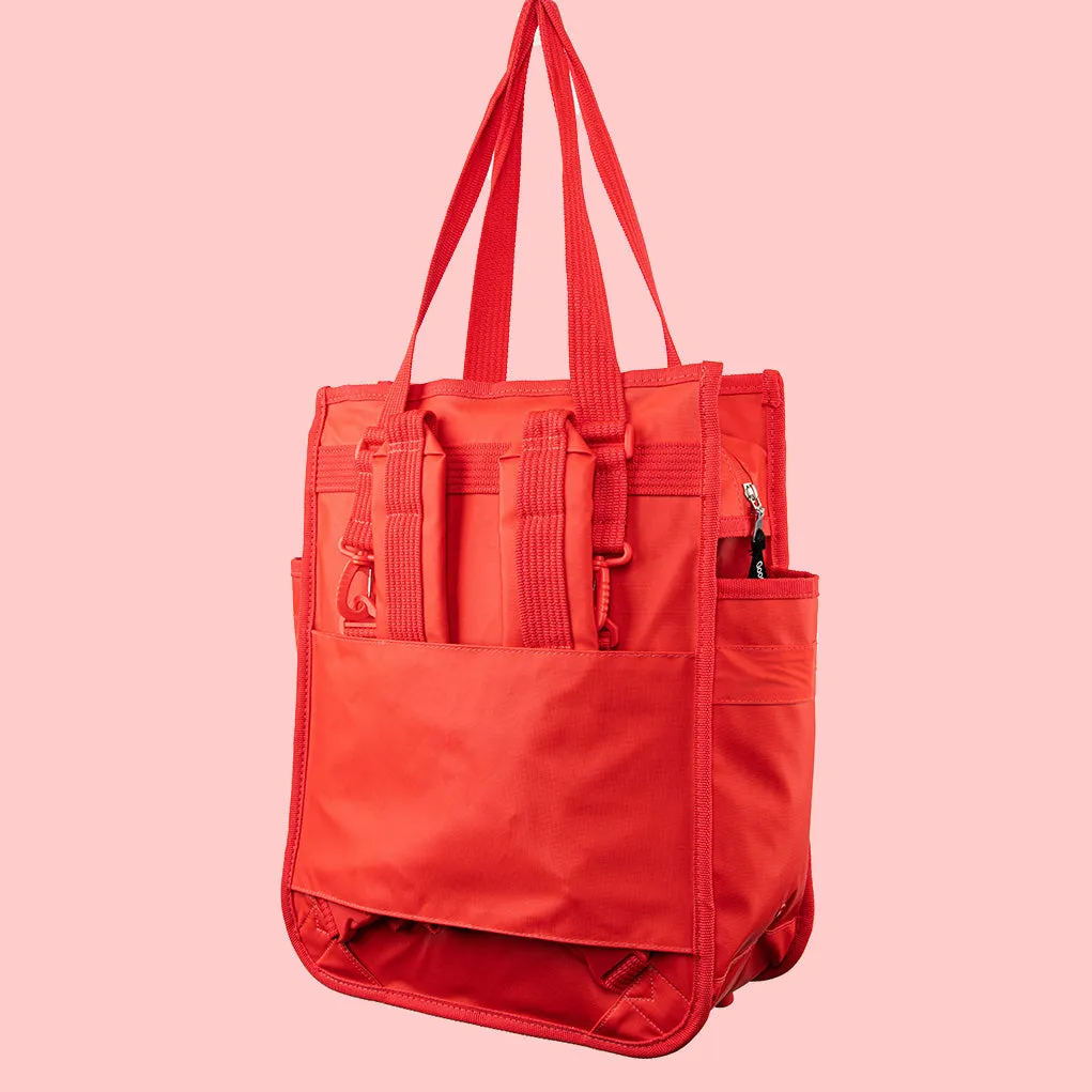Monochrome Market Shopper Pannier Red