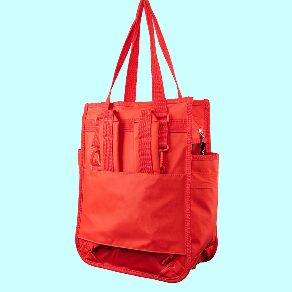 Monochrome Market Shopper Pannier Red