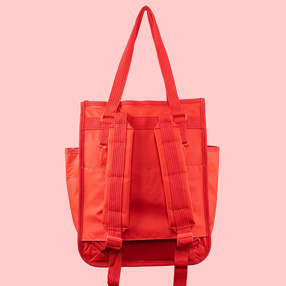 Monochrome Market Shopper Pannier Red