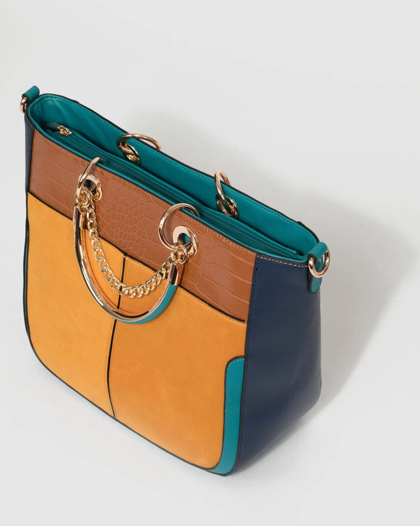Multi Colour Claire Chain Tote Bag