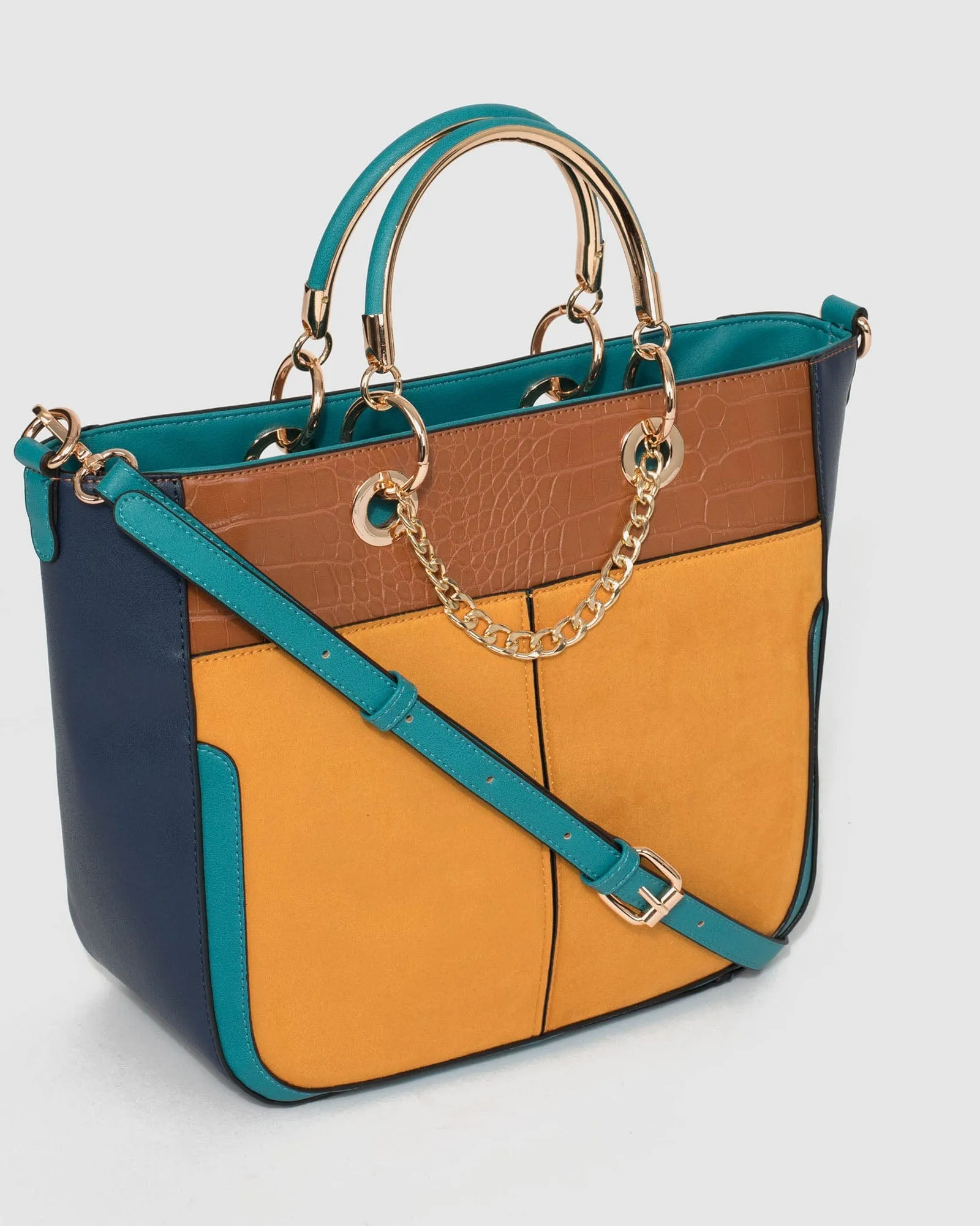 Multi Colour Claire Chain Tote Bag