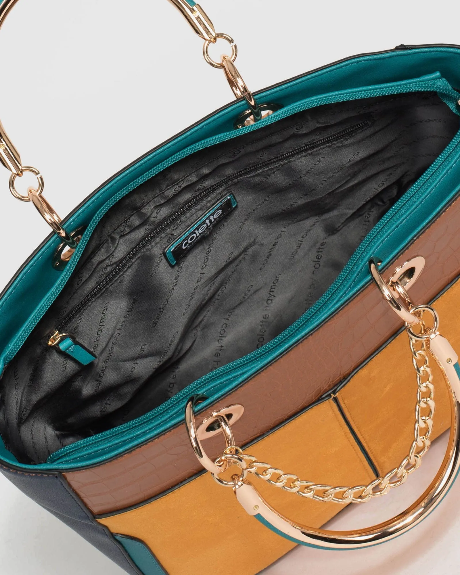 Multi Colour Claire Chain Tote Bag